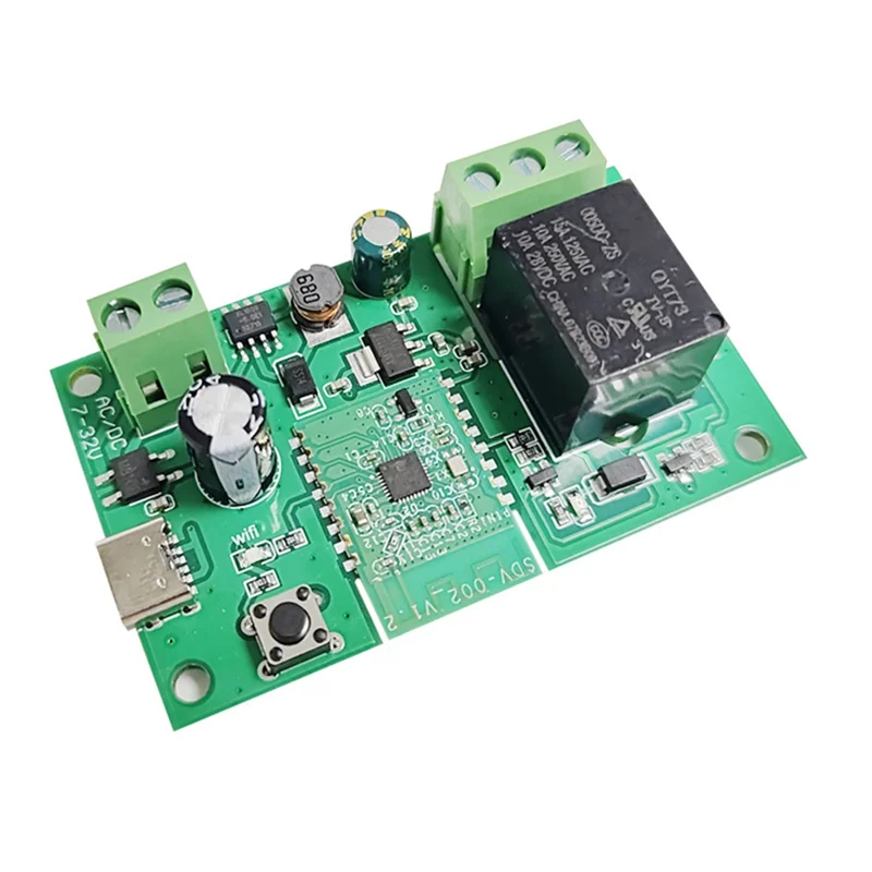 Excellent-Ewelink 스마트 DC/7-32V DIY 단일 채널 Bluetooth WIFI 인칭 자동 잠금 무선 스마트 홈 릴레이 스위치 모듈