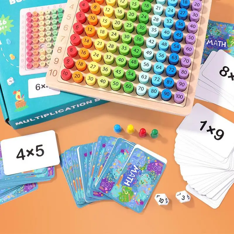 Madeira Montessori Multiplicação Jogo De Tabuleiro Matemática Jogo De  Quebra-cabeça De Mesa Para Crianças Matemática Manipuladores De  Aprendizagem Brinquedos Presentes Com Flash - Jogos De Tabuleiro -  AliExpress