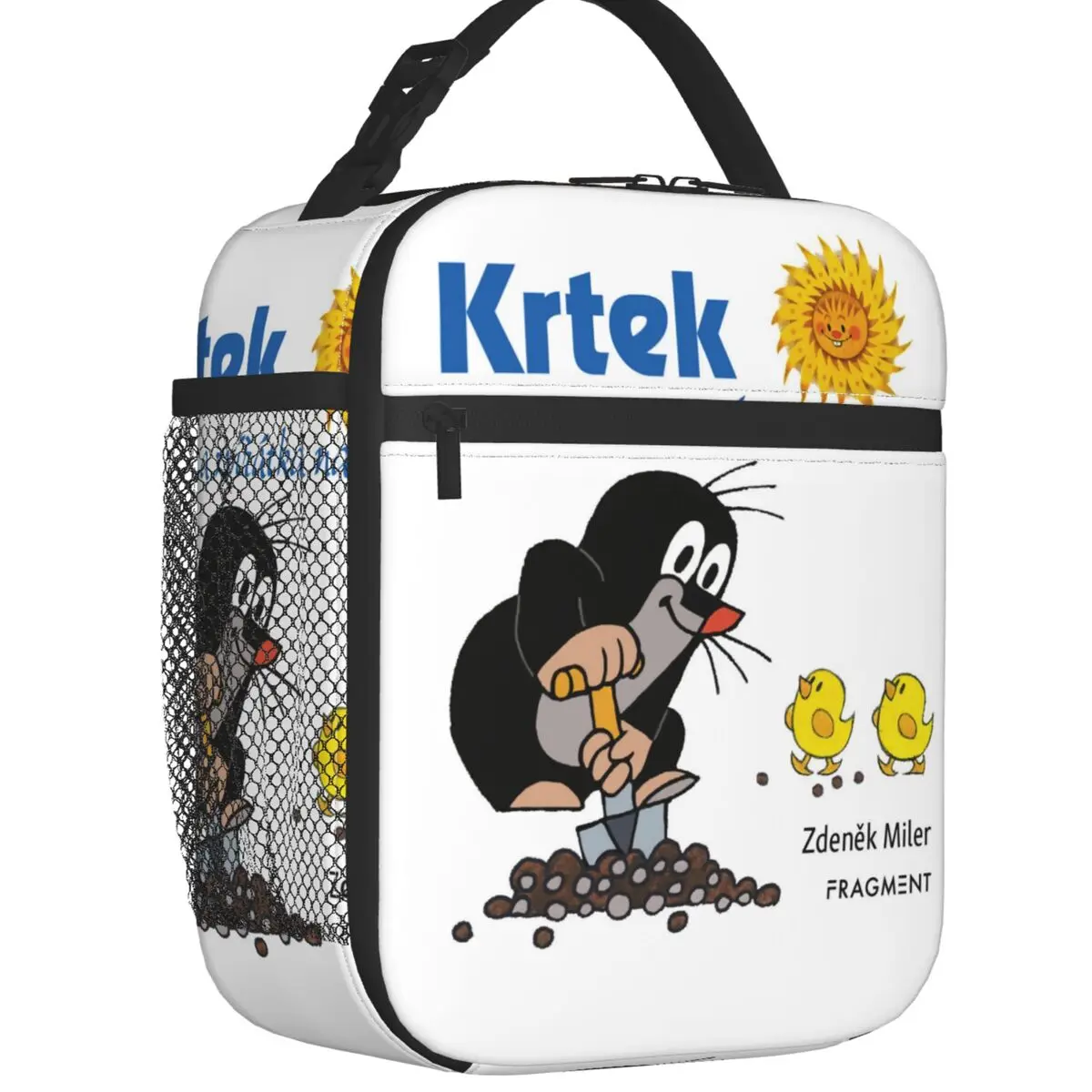 

Krtek Little Maulwurf Insulated Lunch Bag for Women Portable Mole Cartoon Comic Cooler Thermal Bento Box Beach Camping Travel