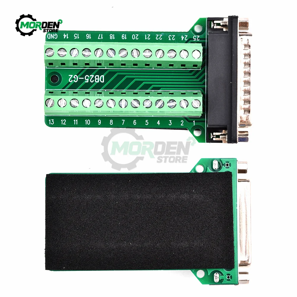 DB25 25pin Adapter RS232 Serial Signals Terminal Module Interface