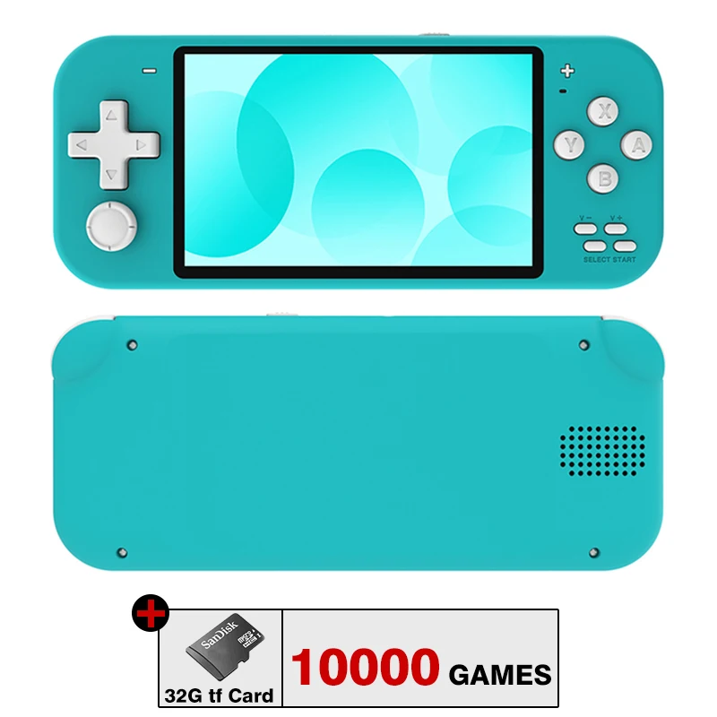 DATA FROG X20 Mini Retro Handheld Console 4.3 inch Portable Video Game for MAME/CPS/GBA/NES/GB/SEGA/NEOGEO/GBC/SNES Emulators 