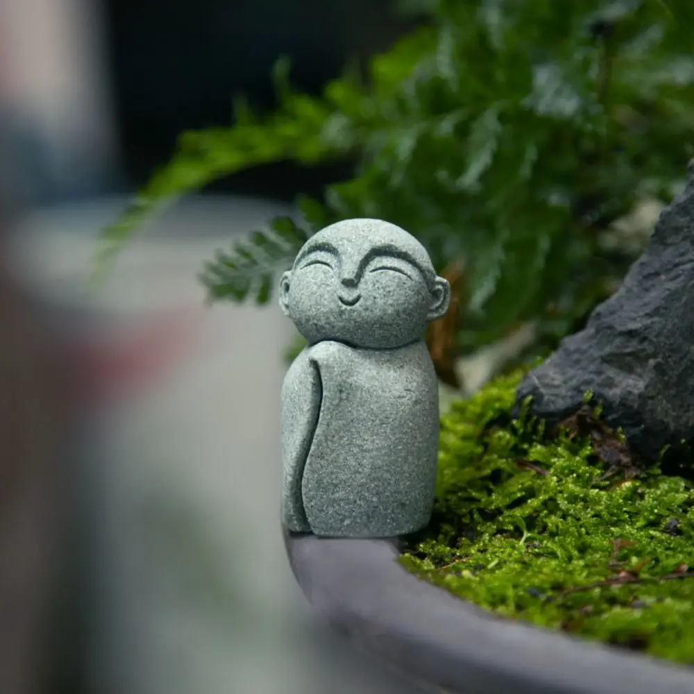 Garden Decoration Buddha Stone Statue Little Buddhist Monks 3