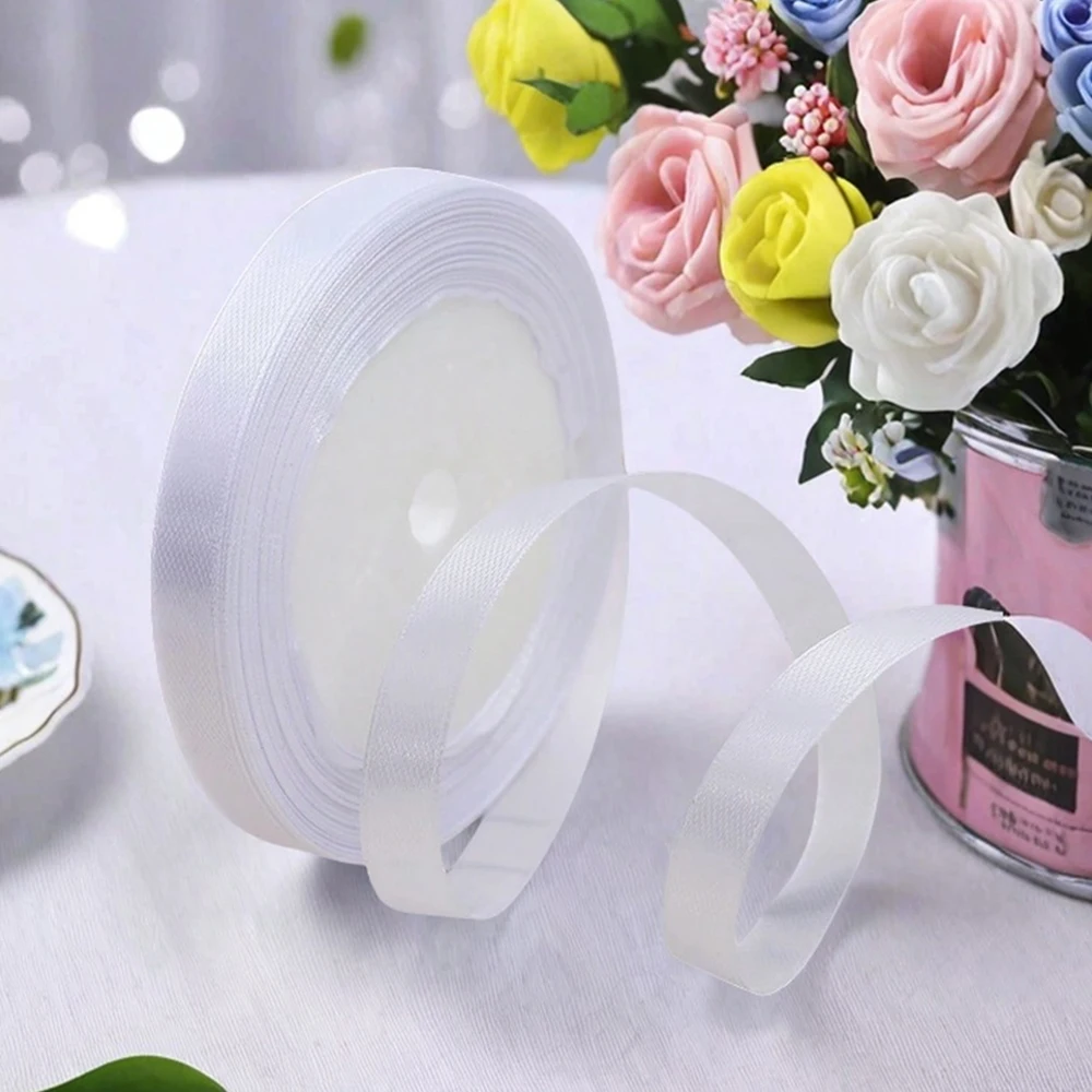 Ribbon Decoration 0.6/1cm Wide Ribbon for Gift Packaging Box DIY Craft 1 roll/5 rolls