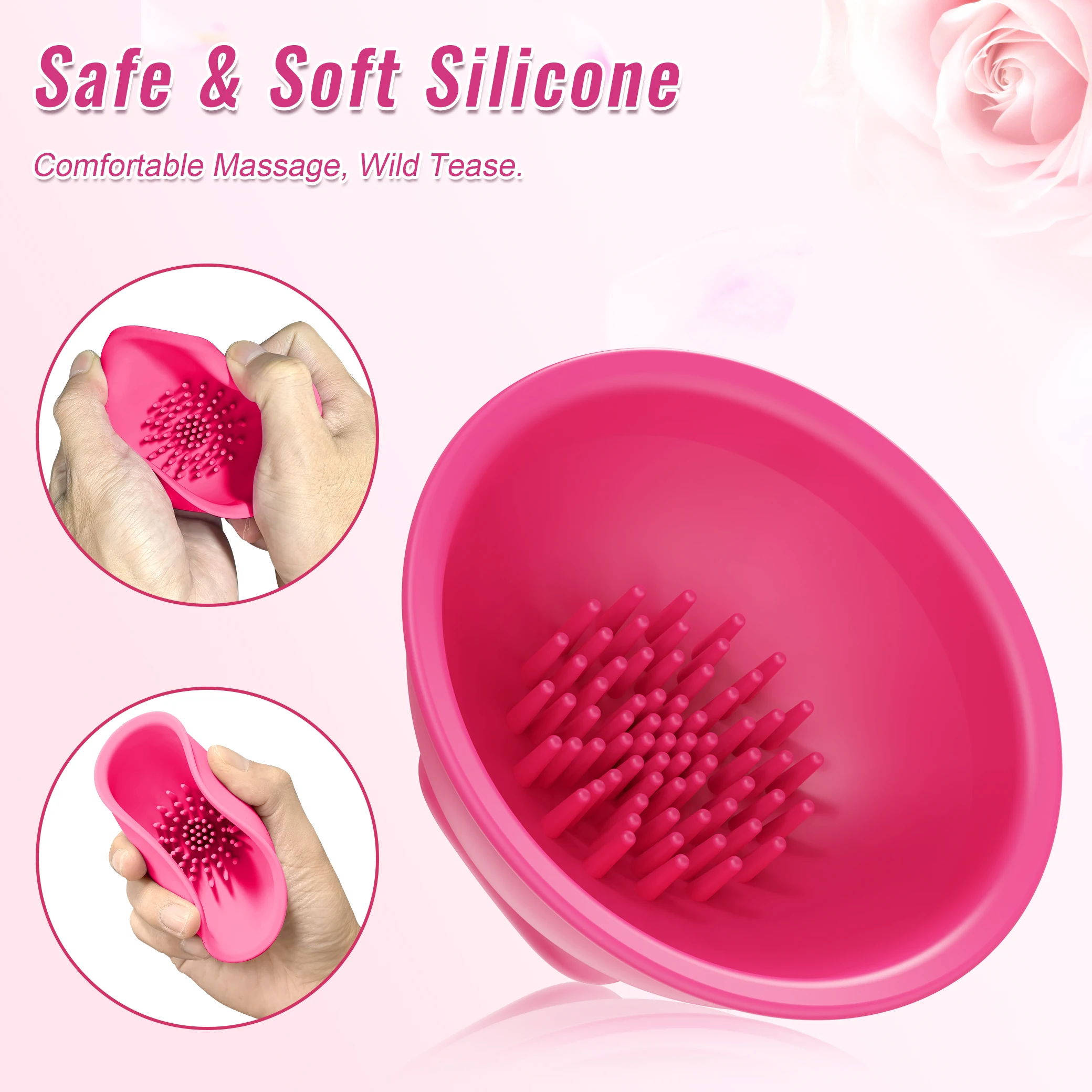 Breast​ Enlargement Massager Vibrator Female Nipple Sucker Clitoris Vacuum Pump Cover Masturbator Sex Toys for Women Adults