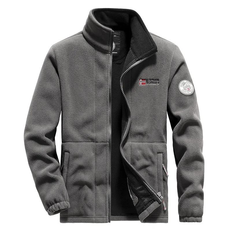 Functional Outdoor Cold Jacket Men's Plus Size Warm Jacket Autumn and Winter Fleece Jacket Jacket