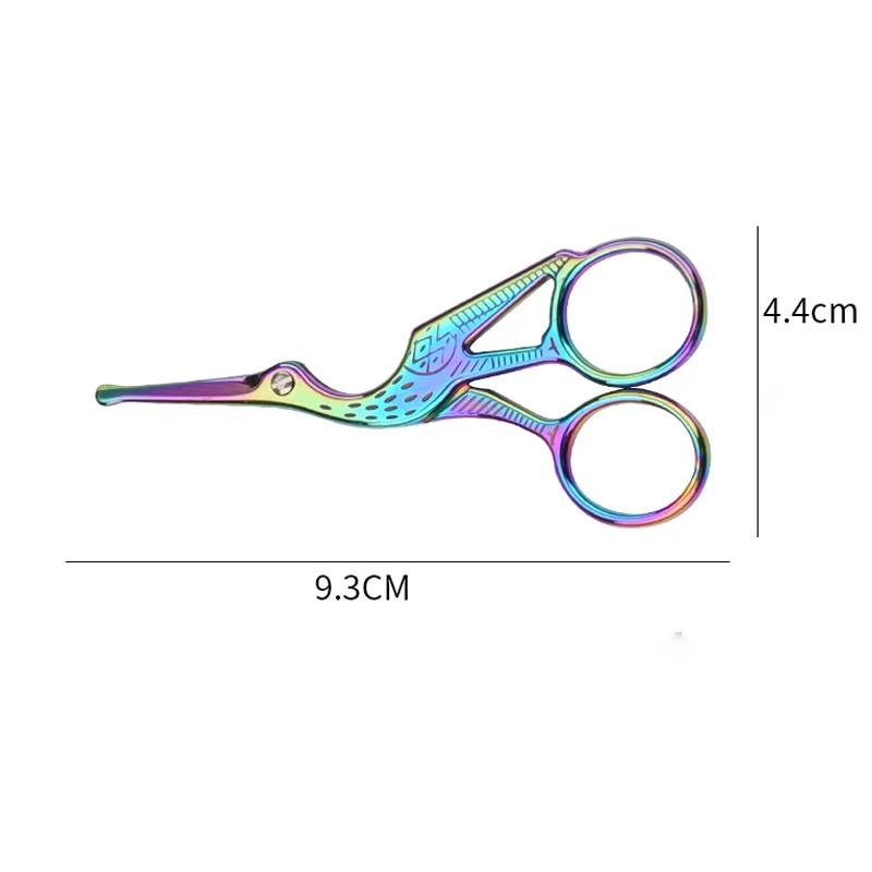 Vintage Crane Shears Tea Bag Tea Shears Bubble Bag Stainless Steel Crane Eyebrow Nose Hair stainless steel scissors
