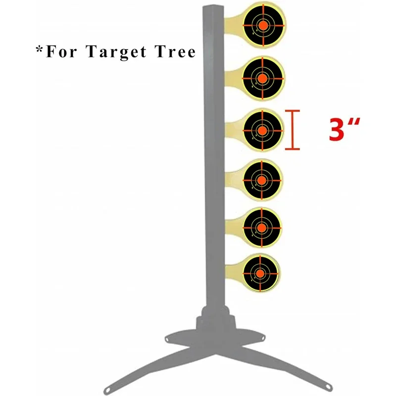 3in Paper Per Shooting ToolsRoll 100/200pcs Splatter Splash Adhesive Sticker Targets Amp Shooting Reactive Practice
