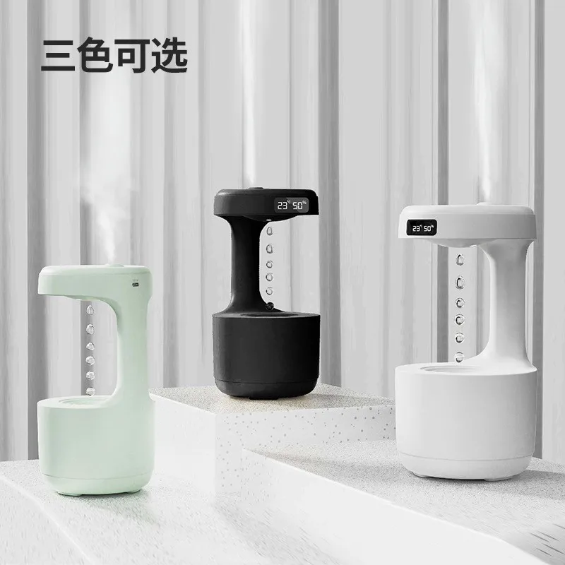 

Anti-gravity humidifier household small light water drop backflow anti-dry burn wholesale quiet fog Ambient light