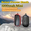 Solar Mini Power Bank Key Ring Portable Charger Outdoor Camping External Battery Emergent Power 1200mah Powerbank for Xiaomi 1