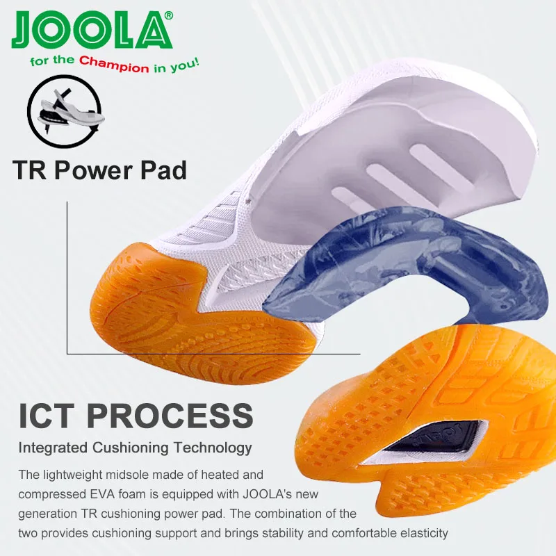 JOOLA Original Table Tennis Shoes Professional Men Women Ping Pong Shoes Lightweight Sports Sneakers Elastic table tennis shoes