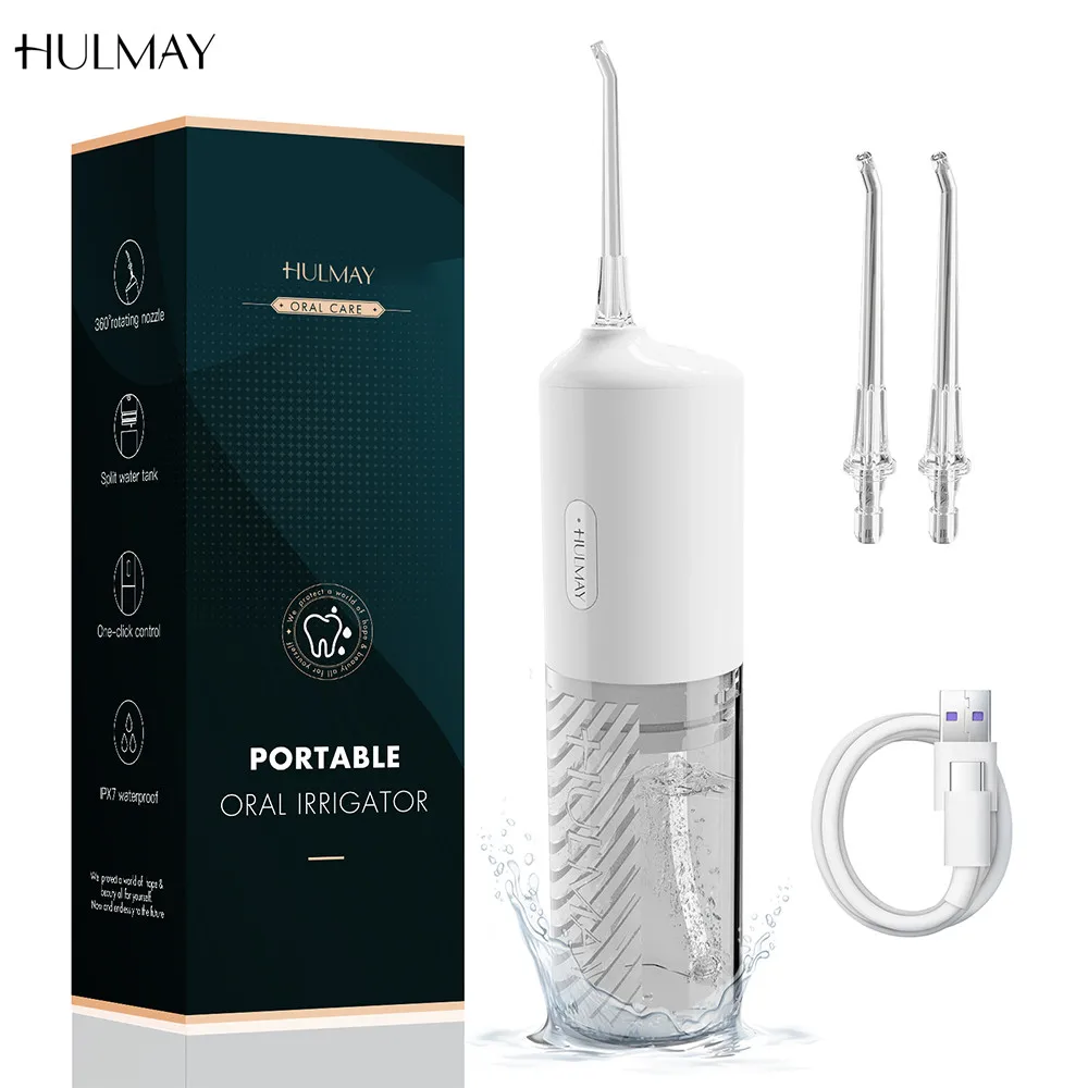 Hulmay Dental Water Jet 2 Mode Ipx7 Water Flosser Oral Irrigator For
