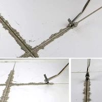 Kit de calfeutrage 8 pièces, outil de déjointage, outil de réparation des joints de carrelage, outil de déjointage pour les joints muraux, outil de nettoyage du ciment 4