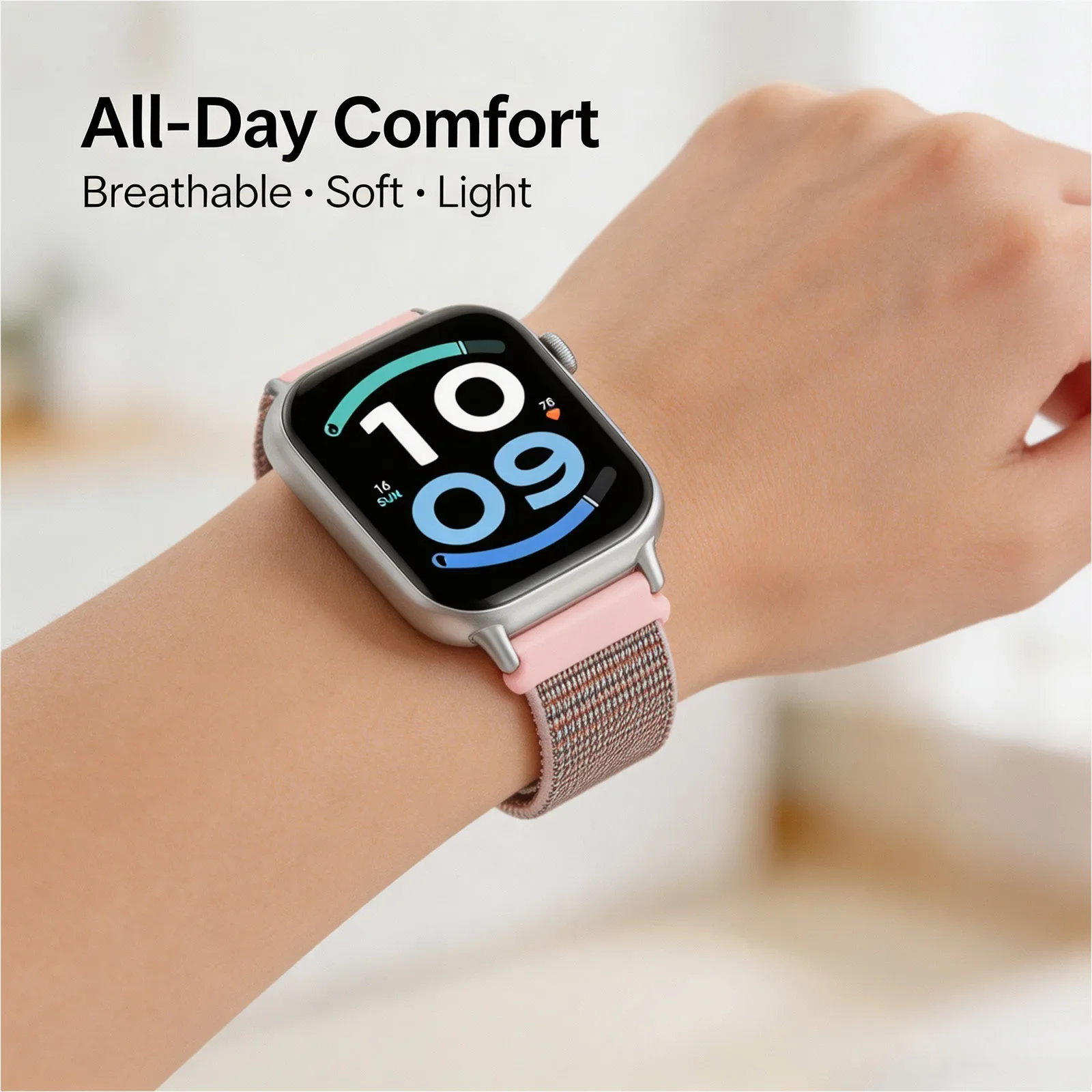Durable Nylon Sport Strap Wristband for Smart Watches and Fitness Bands