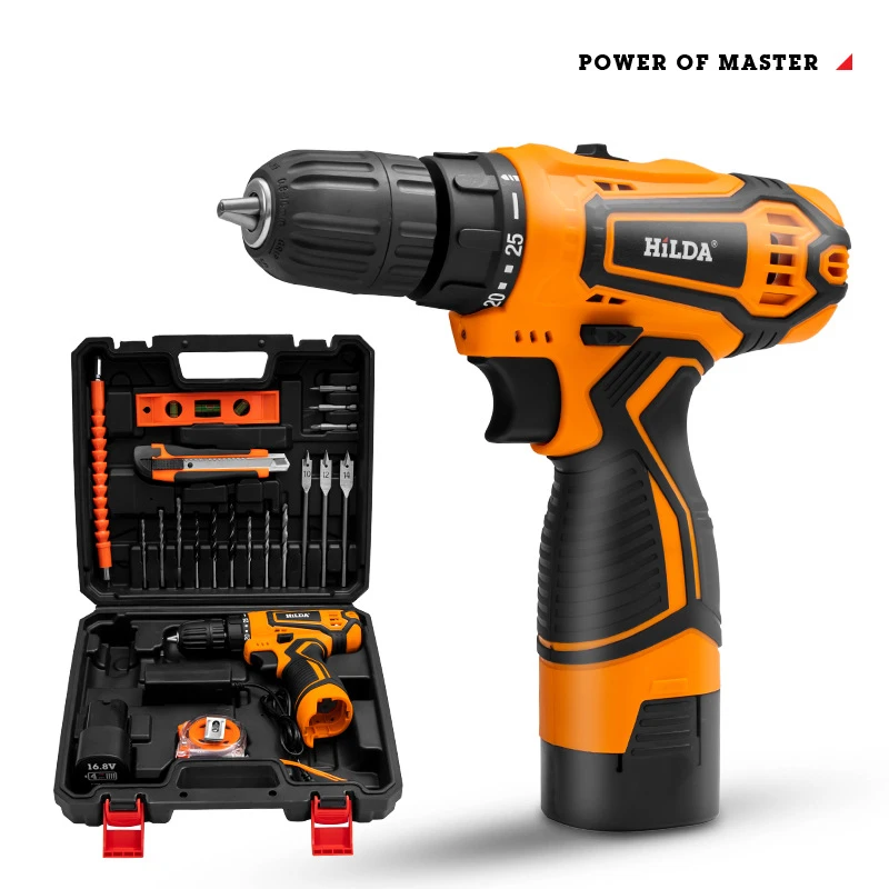 

12V MAX Cordless Drill Electric Screwdriver Two Gear Speed 25 Plus 1 Setting Lithium Battery Electric Power Drill