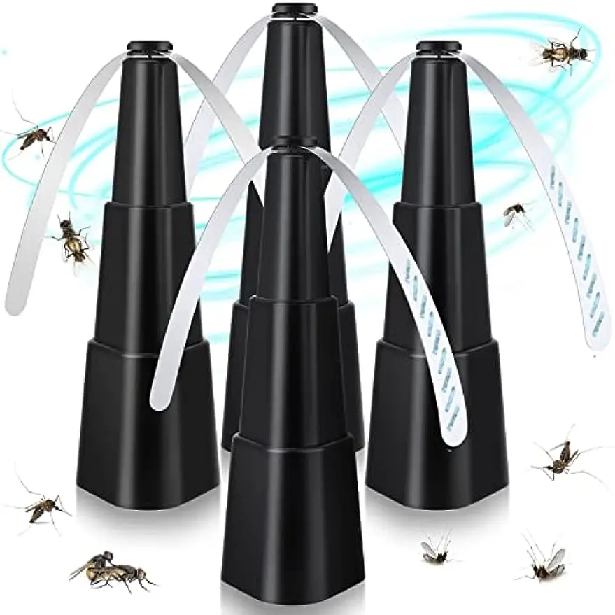 

Fly Fans for Tables, Fly Repellent Fan Indoor Outdoor with Holographic Blades Keep Flies Away, Batteries Powered Bug