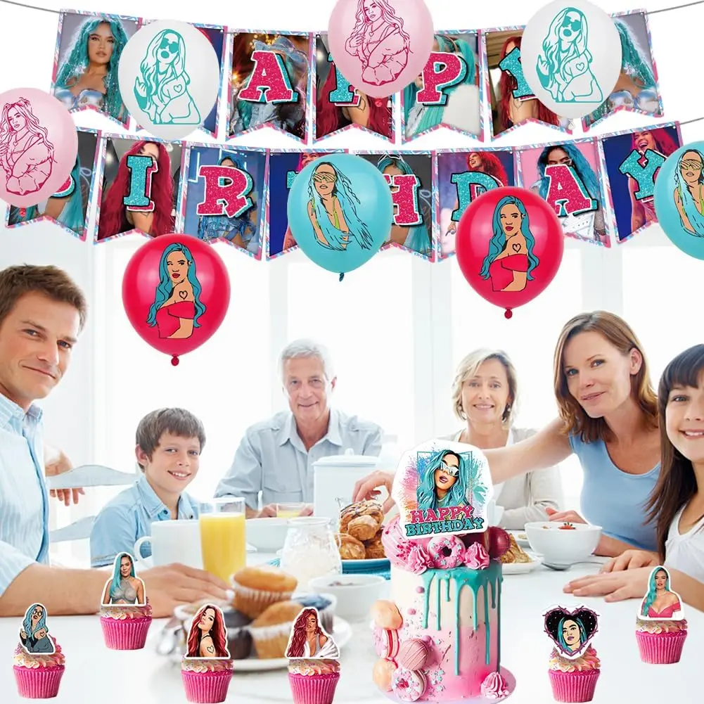 Party Supplies Karol G birthday decorations party set balloons banners cupcake toppers pop music