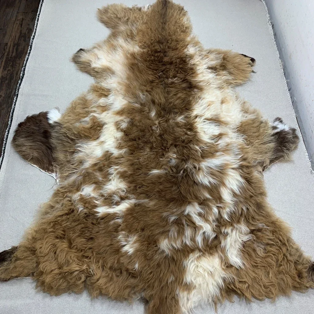 Unique Natural color sheepskin wool leather, cushion fur sofa chair sheepskin carpet Genuine Leather, updated timly 6