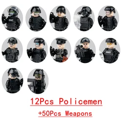 Military Armored Vehicle and Special Forces Building Block Toy Set (Orange)