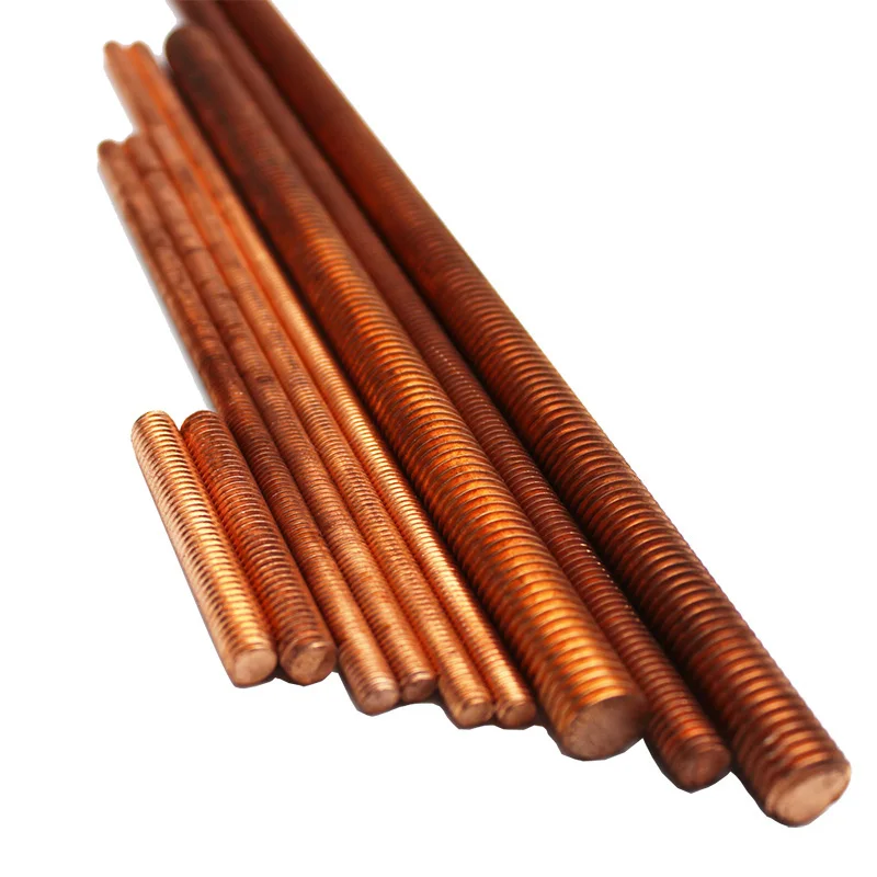 

Copper Threaded Rod Bar Studding Stud Studs M4 M5 M6 M8 M10 M12 M16 M18 M20 Fully All Threaded Metric