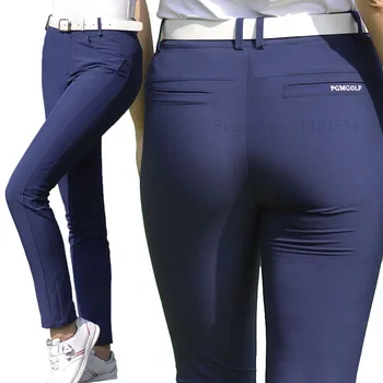 한국 여성 긴 바지 XS-3XL 얇은 스키니 펜슬 품질 바지, 레이디 드라이 핏 골프 테니스 스포츠웨어 의류, 가을