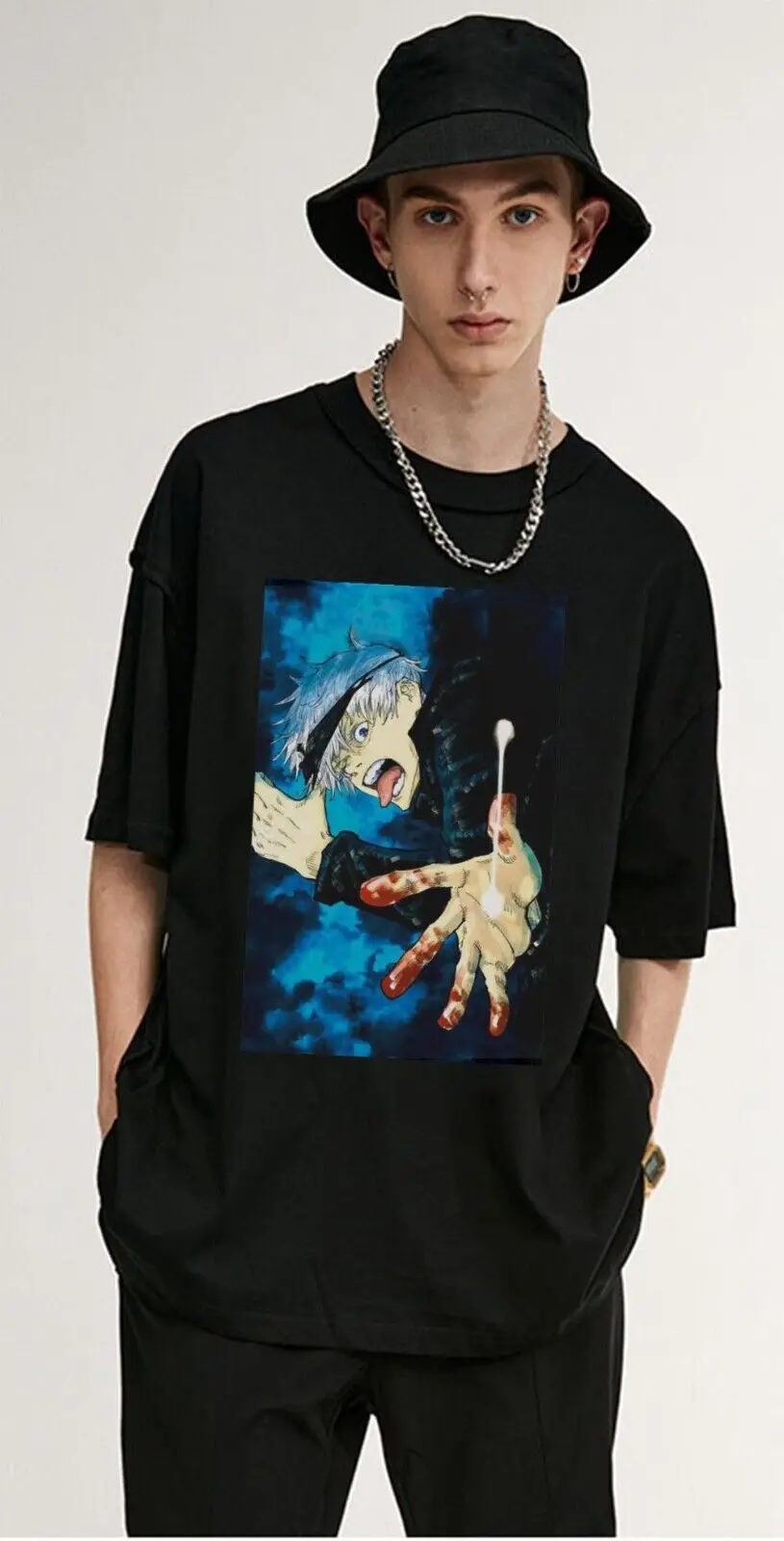Anime Jujutsu Kaisen Camicia Unisex Classica Anime, Jujutsu Kaisen, Manga, Gojo, J Maniche Lunghe
