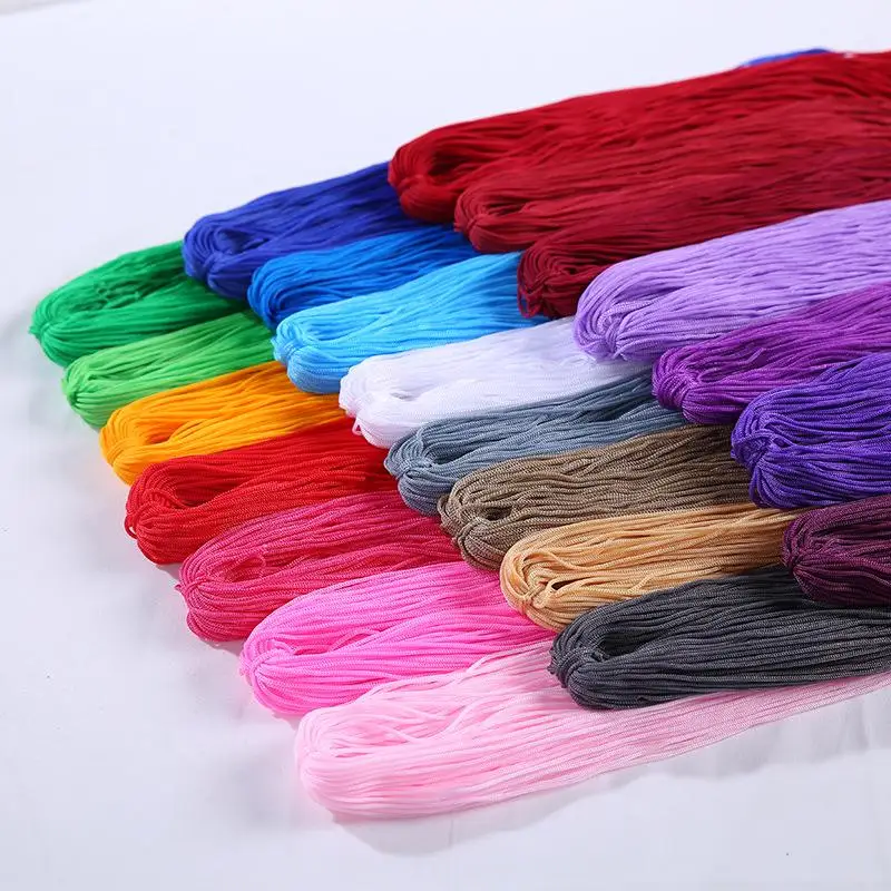 200M Ice Silk Thread Hollow Yarn Light Viscose Ice Rope Summe Yarn Hat Hand Woven Thread Diy Hook Cushion Hollow Bright Silk 3MM 5