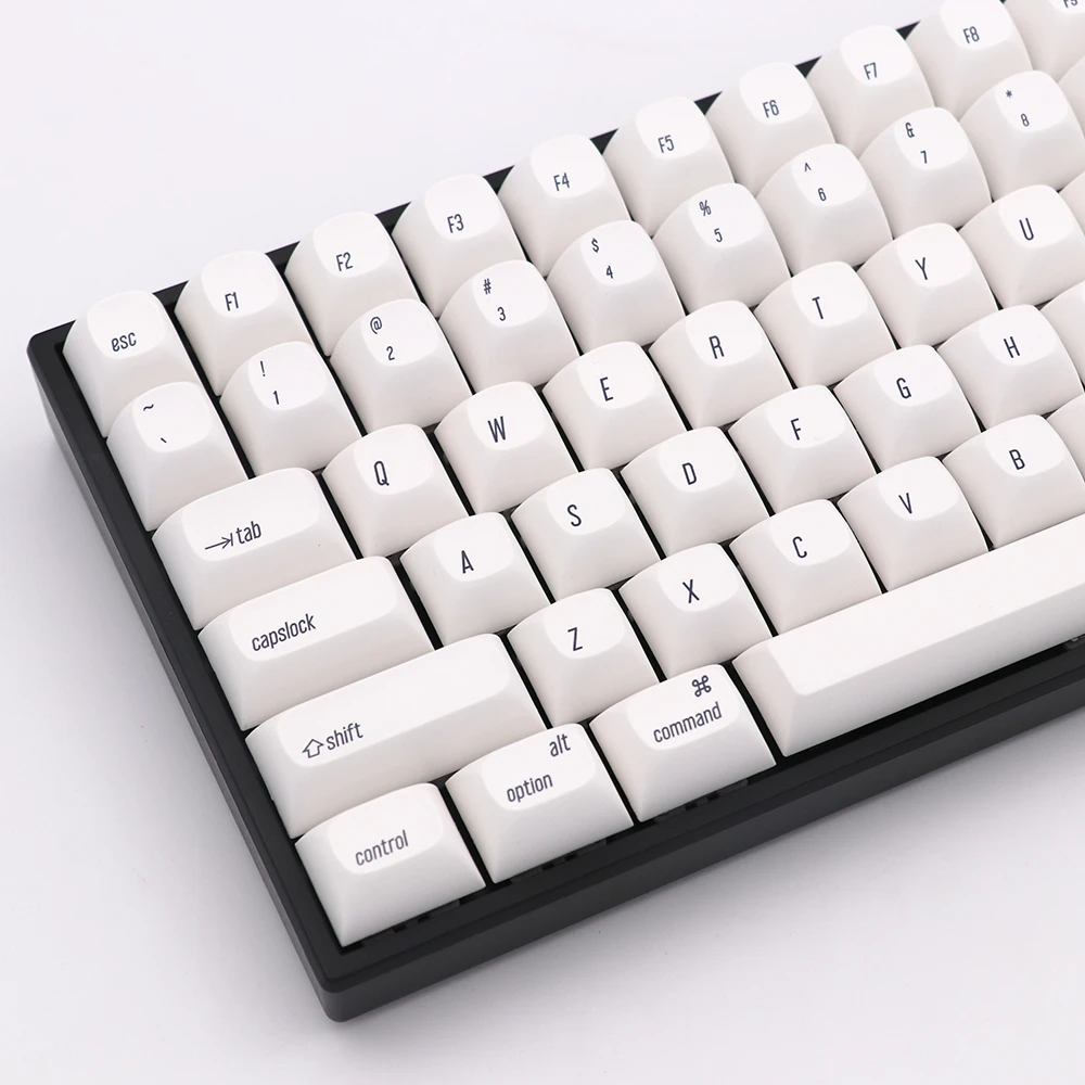 White Theme Keycaps RSA Profile IOS Font Dye Sub 147keys For Mechanical Keyboard AliExpress