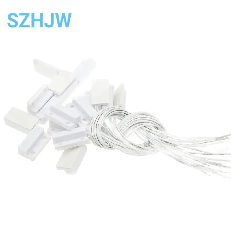 1-10PCS MC-38 Wired Door Window Sensor Magnetic Switch Home Alarm System Detector Reed Switch image 1