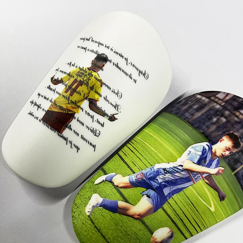 Customized Children Adult 5-8CM Super Mini Shin Guards Personal Photo Customization Football Shinpads kids Christmas Gift