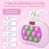 999 Level Electronic Pop Quick Push Bubbles Game Machine Toys Kids Handheld Game Console Whac-A-ole Squeeze Relief Toys Gifts 3