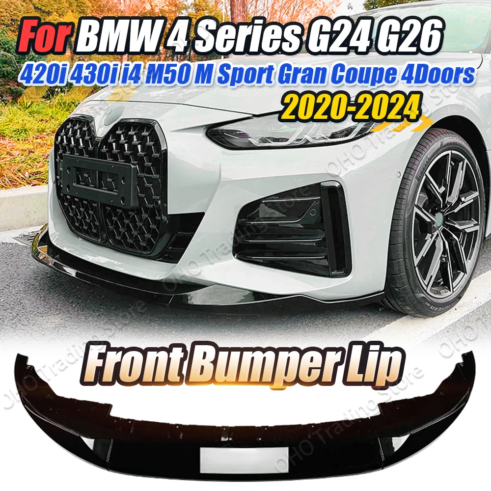 Front-Bumper-Splitter-Lip-Diffuser-For-BMW-4-Series-G24-G26-420i-430i ...