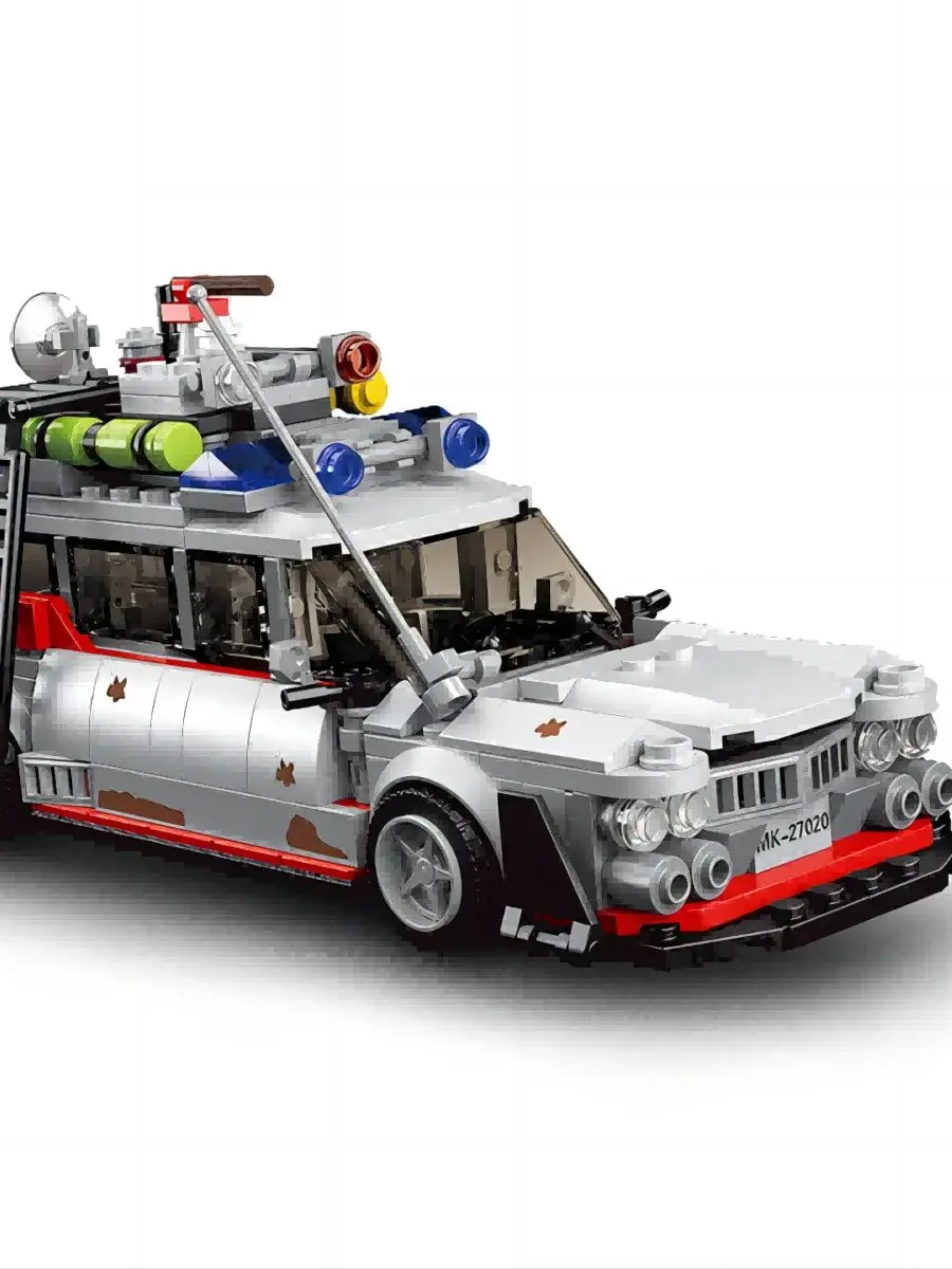 Technology car model building blocks MOC mini ghost movie car assembly building blocks DIY toys children's giftsTechnology car m 6