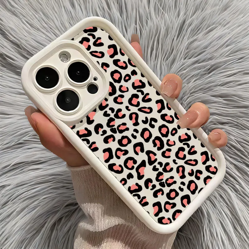 Leopard Print Shockproof Soft Silicone Phone Case