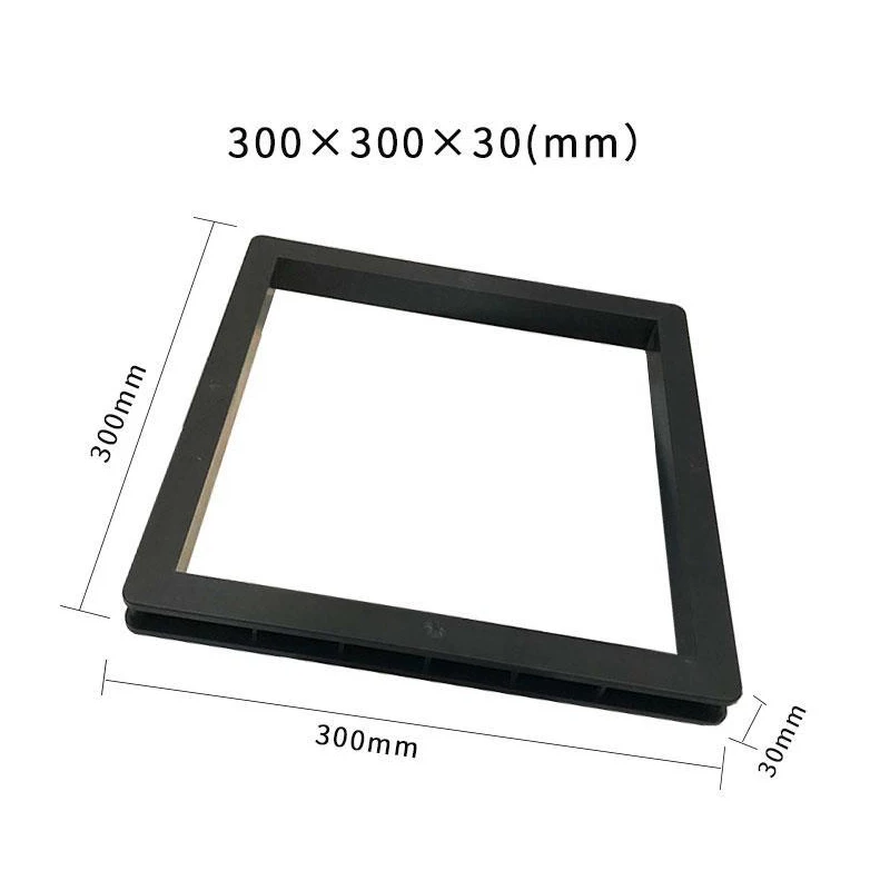 Plastic Insulation Mortar Trial Mold 30 * 30 * 3Cm Detachable Bottomless Test Block Mold Mortar Insulation Material Trial