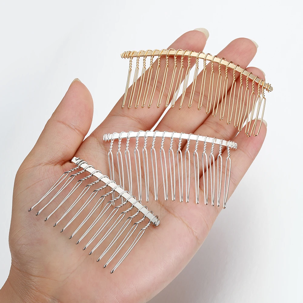 Hair Accessory Jewelry Accessories Hair Comb Bridal Headwear 10pcs 12/15/20mm Teeth Hair Comb Hairpin Jewelry Making Bridal Hair Combs DIY Wedding Accessories