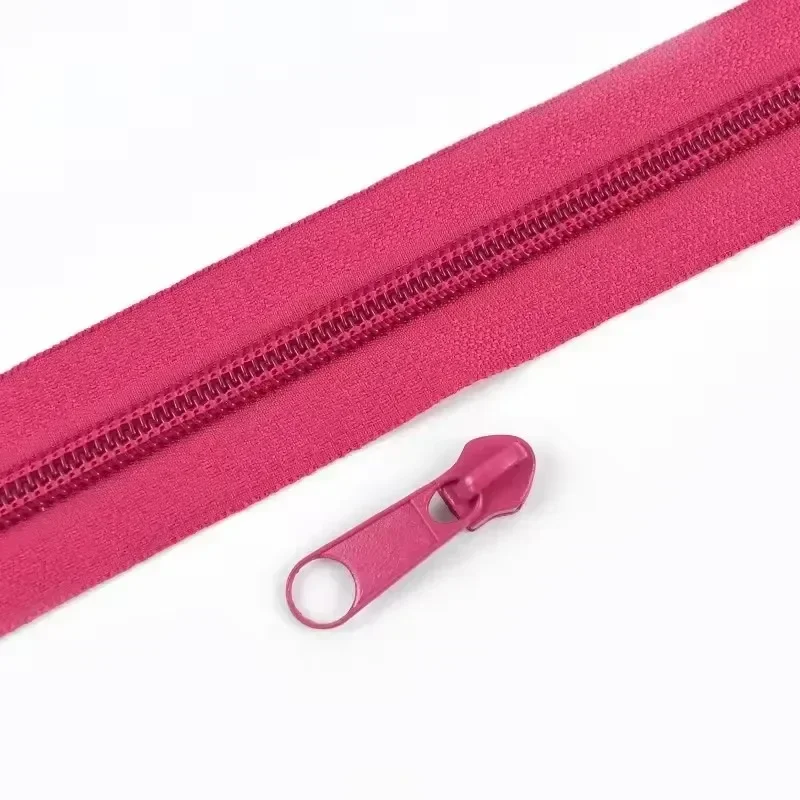 Colorful Nylon Zipper Tape Kit with Sliders for DIY Sewing and Repairs