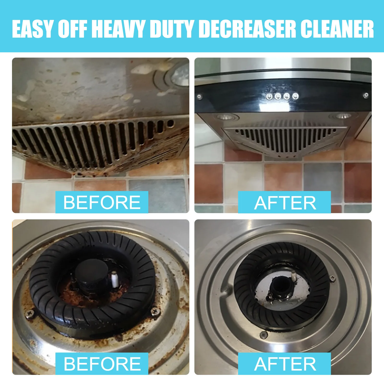 All Purpose Powder Stove Oven Grease Cleaning Range Hood Oil Remover Multifunctional Kitchen Degreaser Heavy Dirt Cleaning Agent