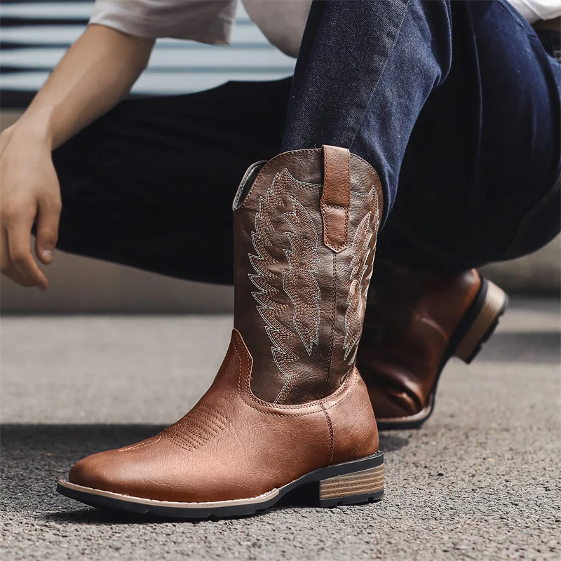 Retro Embroidered Western Cowboy Boots 3