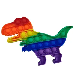 Rainbow Silicone Pop It Fidget Toy - Stress Relief Sensory Toy (05)