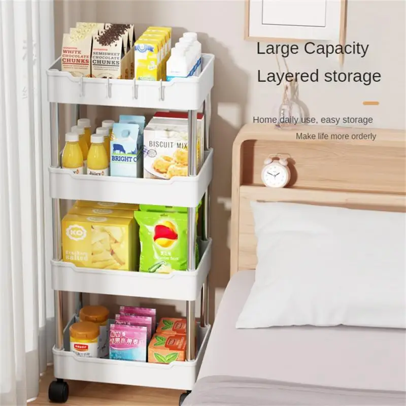 

Shelf Functional Easy To Move Strong Versatile Convenient Portable Shelf Slim Design Storage Cart Organizer Best Seller Smooth