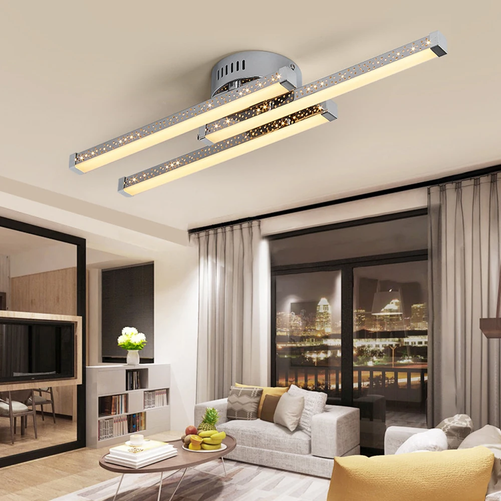 LED 천장 조명, 창의적인 포크 모양 모던 천장 램프, 주방 침실 복도용, 18W, 24W, 85 265V ...