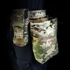 Airsoft EDC Foldable Pouch Tactical Molle Dump Pouch Multicam Lower Hanging Recycling Storage Extended Abdominal Waist Bag 6
