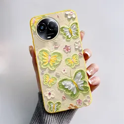 Cute Cartoon Cat and Funny Dog Silicone Phone Case Cover for Realme Narzo 60x (HUANG - TGHUANG0109)