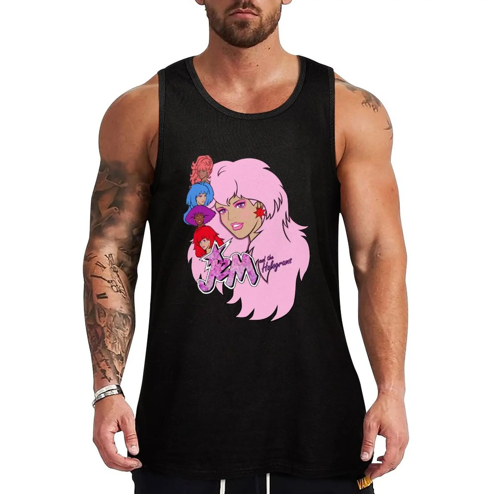 

Jem and the Holograms Tank Top summer 2024 gym clothing Short sleeve