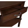 Small space door corner table, triangular side table TV stand, small drawer and storage shelf, easy to assemble 6