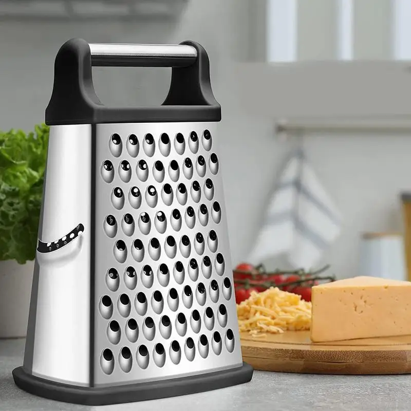 Box Grater Cheese Grater With Container 4 Sided Food Vegetable Grater For  Carrots Cucumbers Potatoes Vegetables kitchen tools - AliExpress