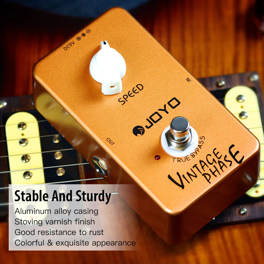 JF-06 Vintage Phase Guitar Pedal with SPEED Knob Re-Creates Classic Phaser Sound