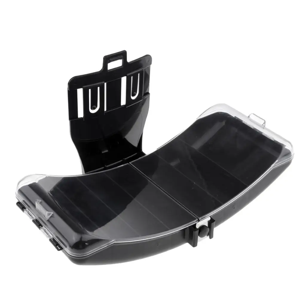 Portable Fishing Box Lure Baits Hook Bag Fishing Tackle Box Organizer - Black