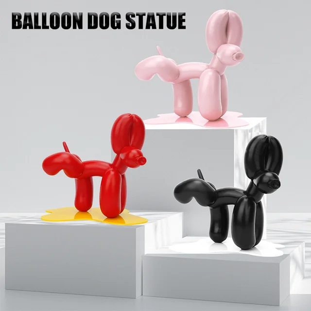 Nouveau ballon de pipi nordique, Sculpture de chien, artisanat en résine, Statue d'animal, décoration de chambre à coucher, Sculptures et Figurines, décoration de chien 2