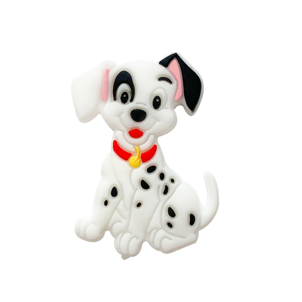 Dog Baby Silicone Beads Clips teething toys baby teething toys silicone teething toys silicone beads silicone teething beads pacifier clips silicone teether Cartoon Animals Teeth Care Pendants DIY Pacifier Chain Accessories Baby Toys 1/3/10Pcs